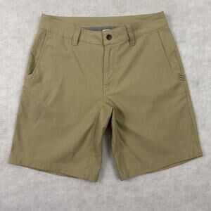 Stio Shorts Mens 32 Coburn Chino Tan Nylon Hiking Performance Gorpcore